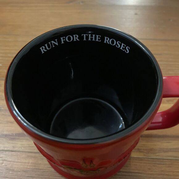 Kentucky Derby 131 Official Ceramic Coffee Cup Mug Red 2005 Run for the Roses - Picture 2 of 10